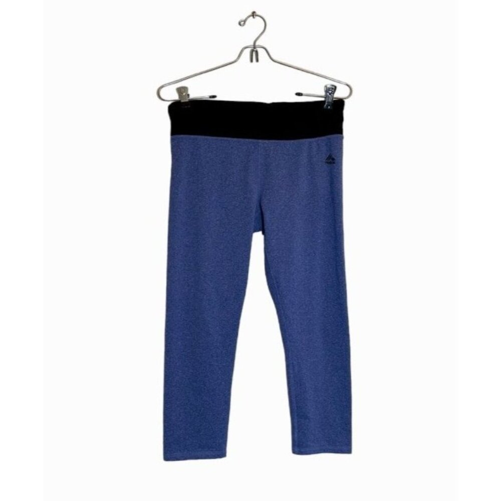 RBX Women's Cropped Activewear Leggings in Purple/Black - Size M